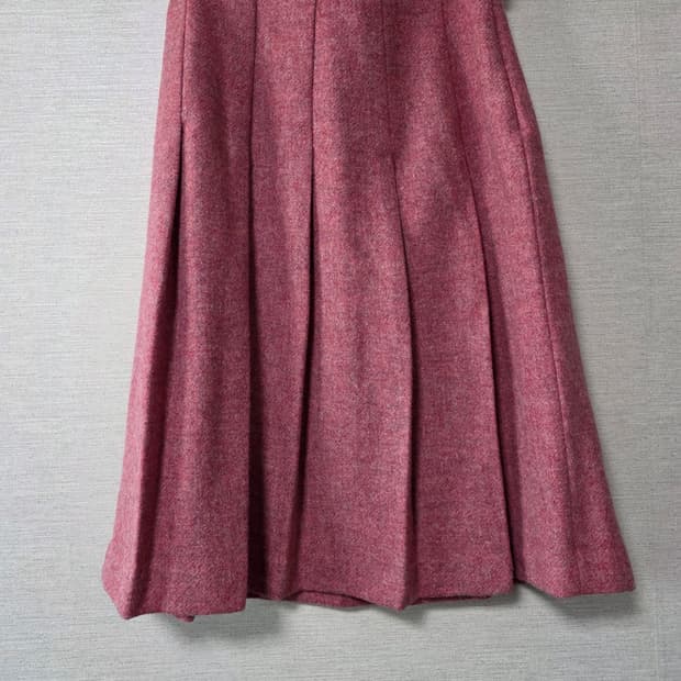 Agnes b 아네스베 울 플레어 스커트