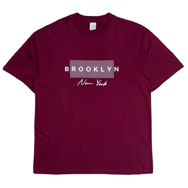 Brooklyn 프린팅 크루넥 반팔티 XL
