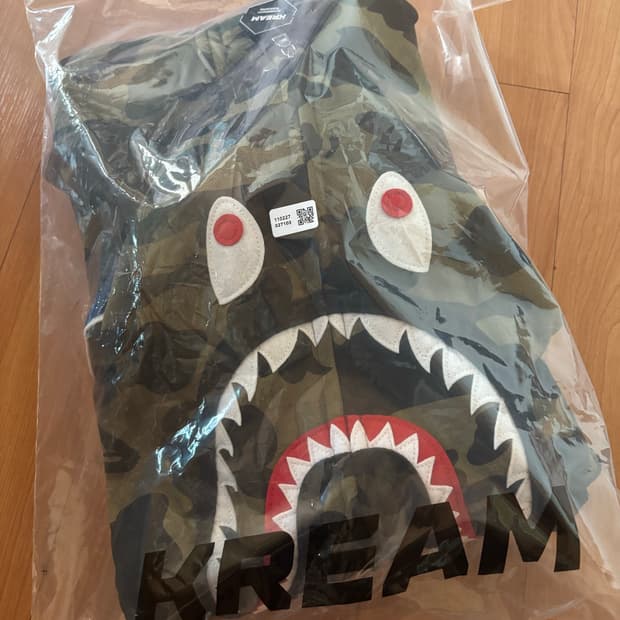 베이프 샤크후드 녹계 XL