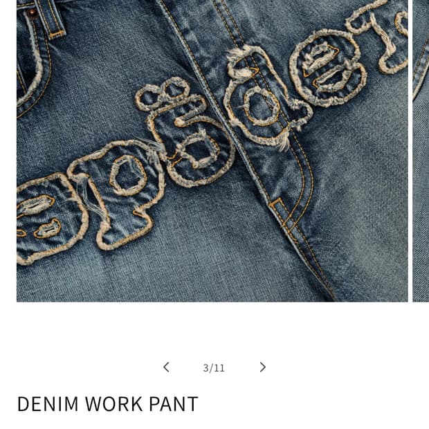 SP5DER DENIM WORK PANT (스파이더 데님팬츠) 30