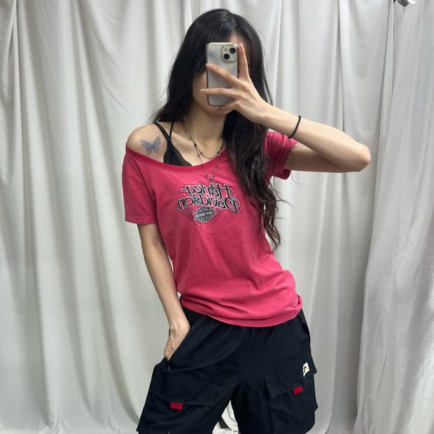 Harley davidson pink T-shirts