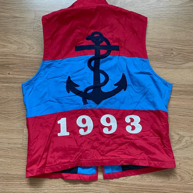 폴로 파이어맨 후리스 안감 베스트 조끼 올드 빈티지 rl93