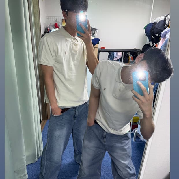 폴로 반팔 카라 티셔츠