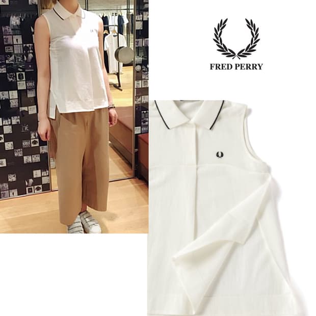 Fred Perry 슬리브리스폴로셔츠