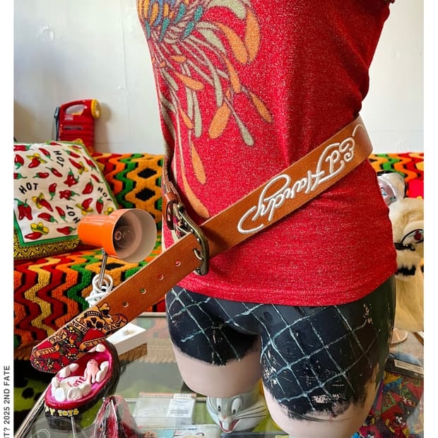 90-00s ED Hardy Real Cow Leather Belt