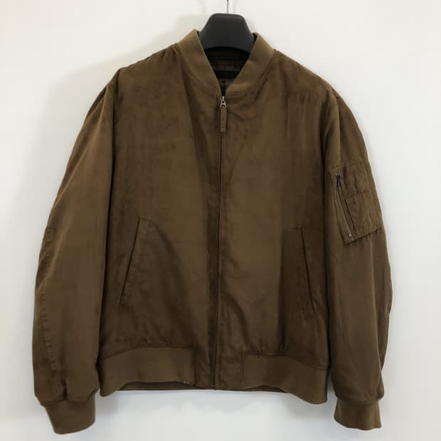 유니클로 MA-1 스웨이드 벨루어 블루종점퍼 XL 