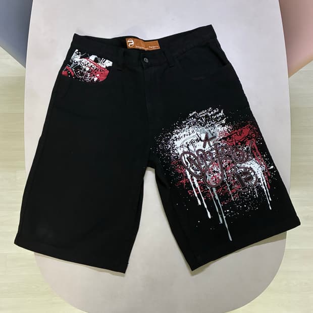 Pepe jeans 그래피티 데님 버뮤다 팬츠