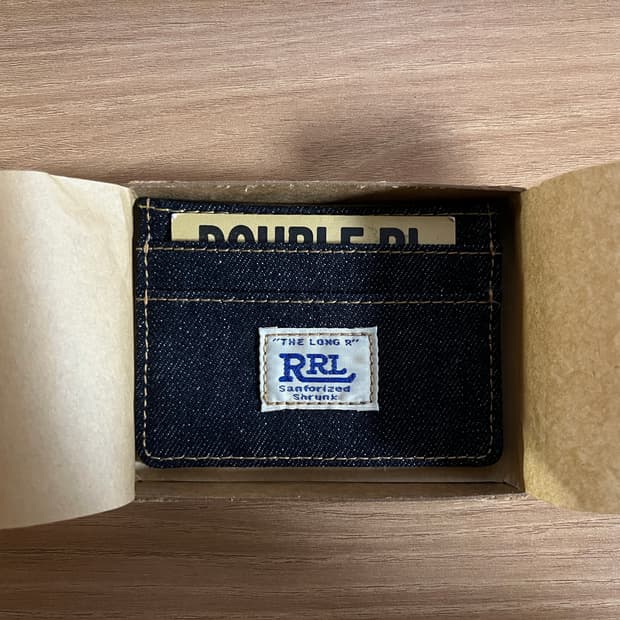 RRL 인디고 데님 카드 홀더