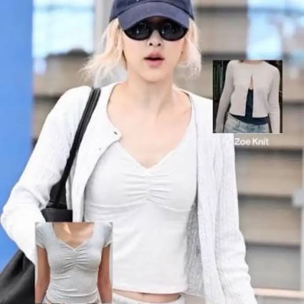 브랜디멜빌 로제 착용 지나탑