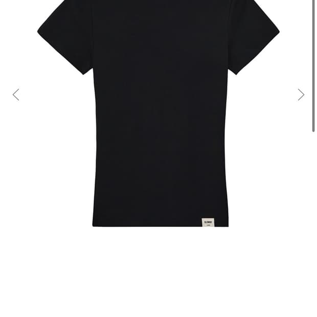 글로니 G CLASSIC FITTED TEE (BLACK)