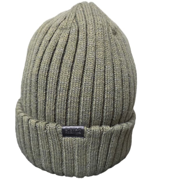 G-STAR RAW 골지 니트 비니 카키