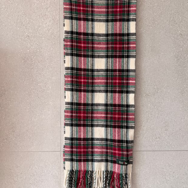 이스트 보이 체크 머플러 새상품 