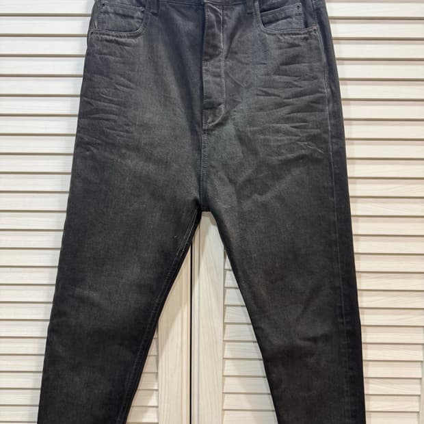 Rick Owens 릭 오웬스 다크쉐도우  블랙 데님 진