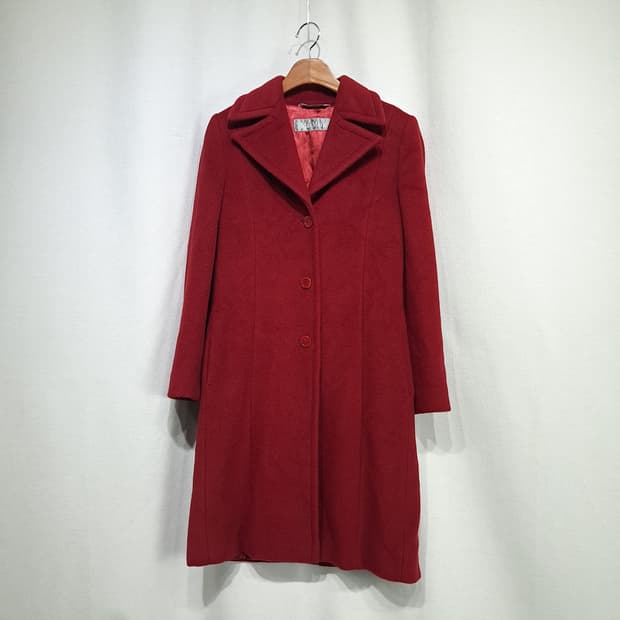 CN959W M 막스마라 레드 울 롱코트