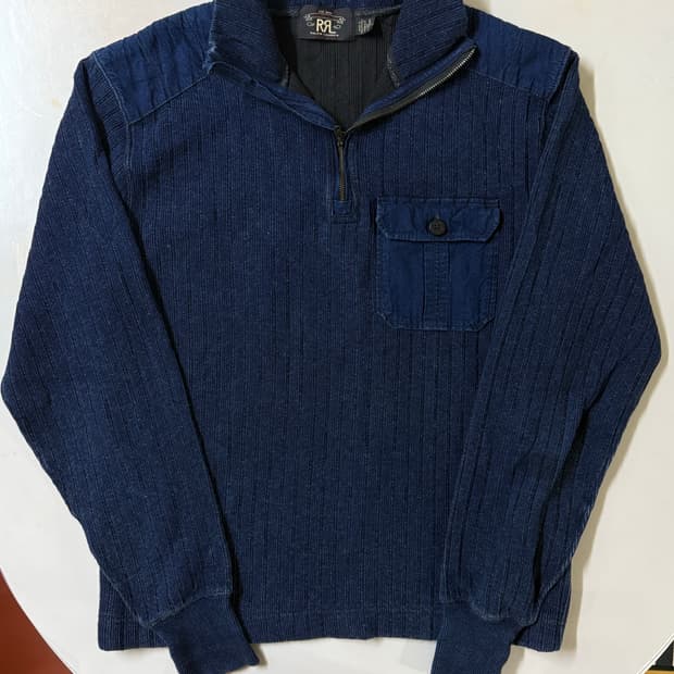 RRL 더블알엘 CPO 하프집업 풀오버 스웨터 M