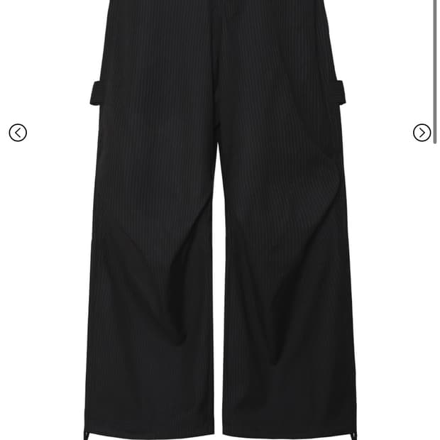 3) 카미엔 247 올데이 스트라이프 팬츠 블랙