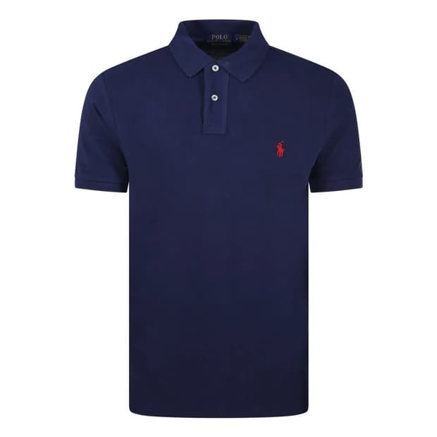 폴로랄프로렌 / 커스텀 슬림핏 pk티셔츠 블루 / L