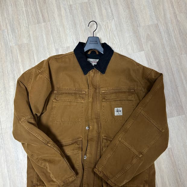 L) 스투시 샵 캔버스 워크자켓 브론즈 