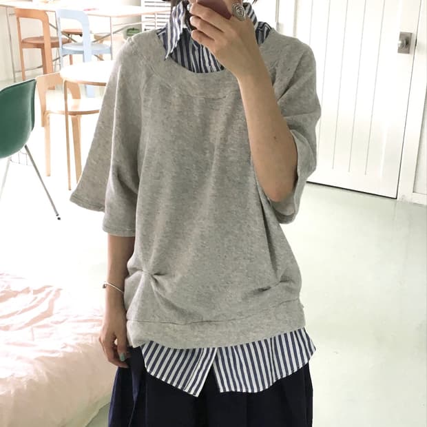 Gomme Shirt layered tee