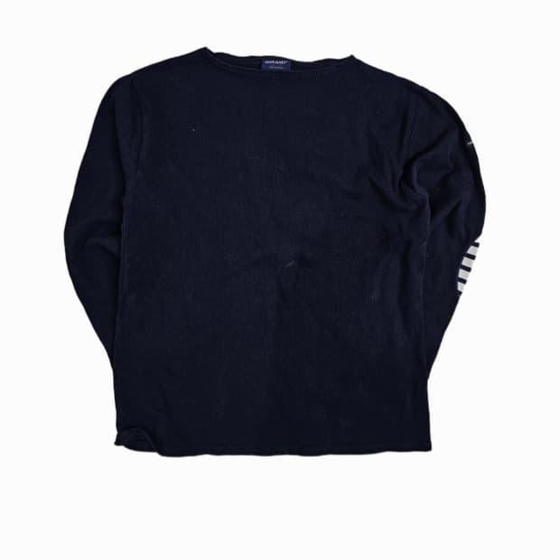 [택 T5 / 남성 100 추천] 세인트제임스 네이비 엘보우 패치 긴팔 