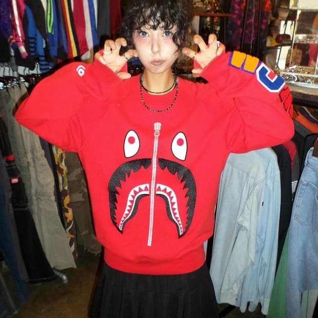 Bape Camouflage Shark Sweat Shirt Set 