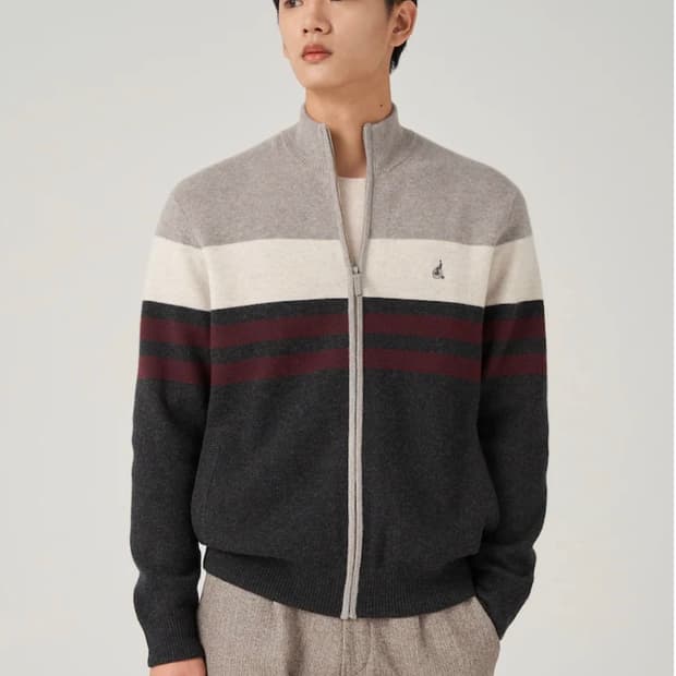 빈폴 니트 집업