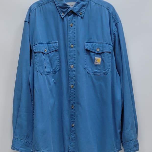 carhartt 칼하트 FR 워크 셔츠 / 남 34 스카이 블루
