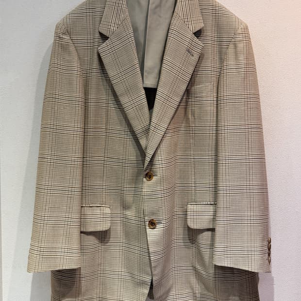 90's Burberrys Wool Silk Check Jacket