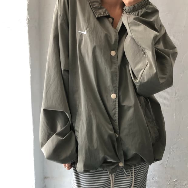 Nike 나이키 NSW 어센틱 나일론 스우시 코치자켓