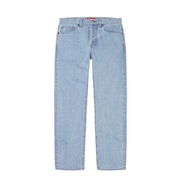 슈프림 스톤 워시드 슬림 진 23ss