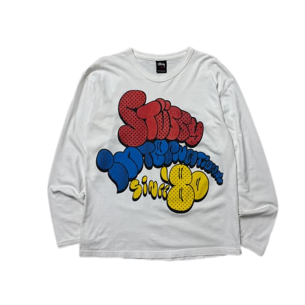 Old Stussy 올드 스투시 그래픽 롱슬리브 티셔츠