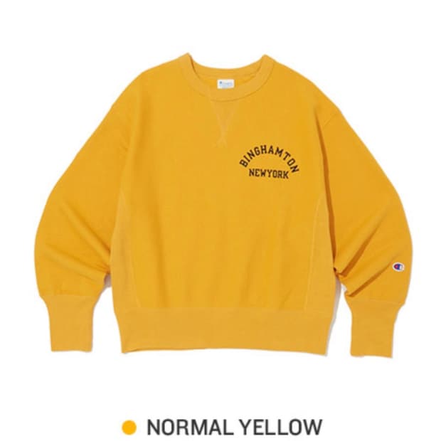 챔피온 리버스위브 블루택 기모 크루넥 스웨트셔츠