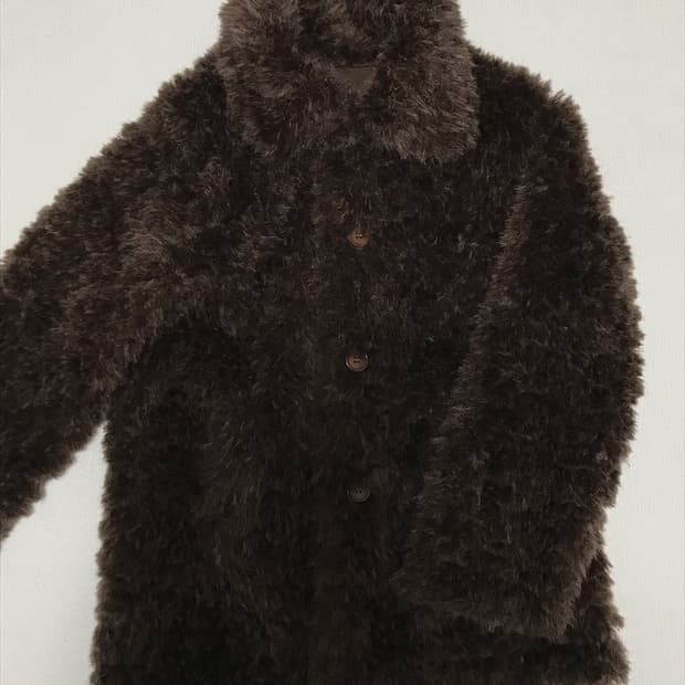 빈티지 브라운 퍼 자켓