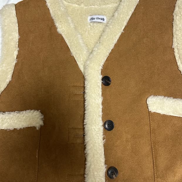 무스탕 조끼 (여) 