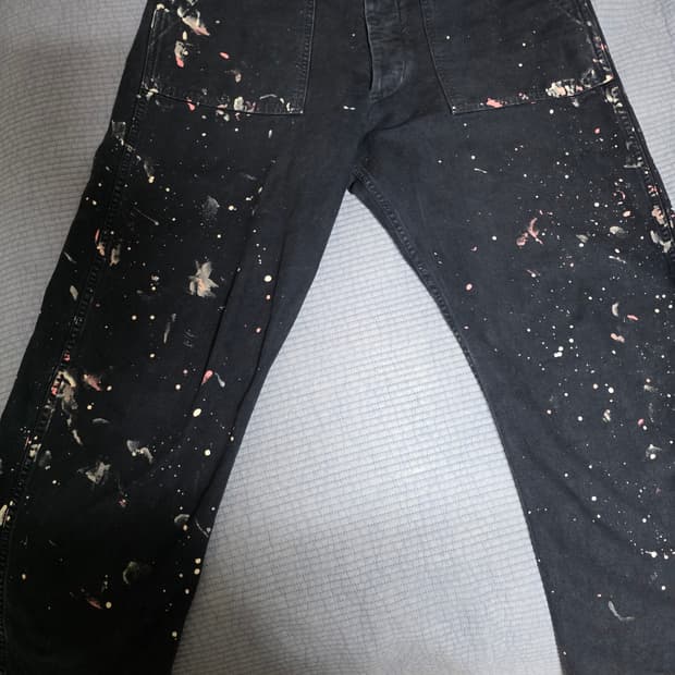 오어슬로우 페인트 퍼티그 팬츠 XL