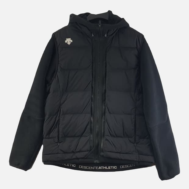 데상트 블랙 남자 패딩 100 N9065