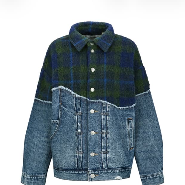 [S] ADSB 앤더슨벨 x 리바이스 우먼 스플라이스드 트러커 인디고 그