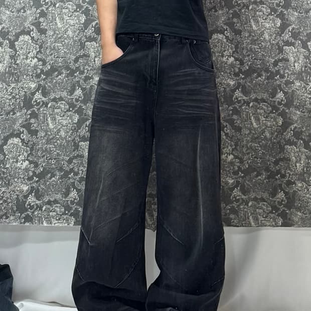 forcesensitive 포스센스티브 프레질 워시드 데님 팬츠