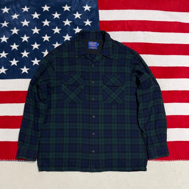 펜들턴 블랙워치 버진 울셔츠 Pendleton Wool Shirt[XL]