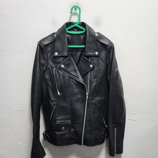 비바스튜디오 리얼레더 라이더자켓