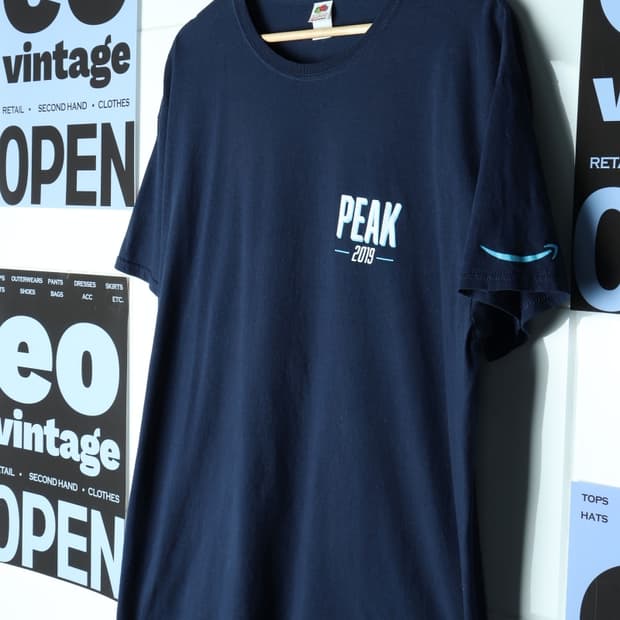 (XL-3XL) 프룻오브더룸 반팔 티셔츠 네이비 USA-H30054