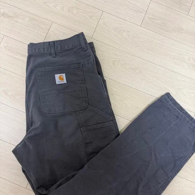 칼하트 싱글 니 팬츠 GRAPHITE CANVAS 36x32