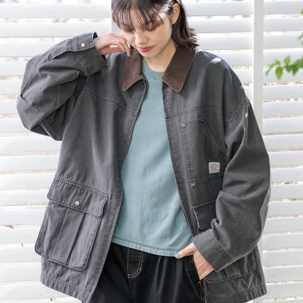 니코앤드 배색 워크자켓