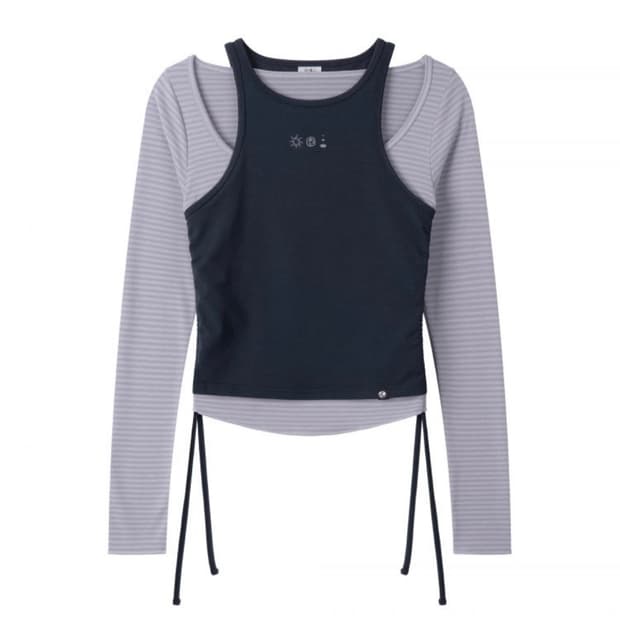 TWIN LAYERED LONG SLEEVE (NAVY)