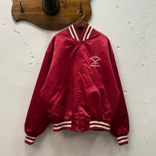 XL) 90s USA BIRDIE Vintage Nylon Varsity