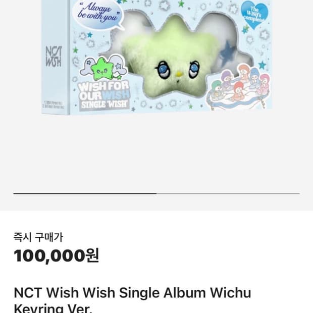 엔시티 위시 위츄 키링 인형 포카 시온