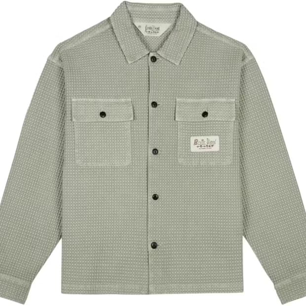 브레인데드 와플버튼 셔츠자켓