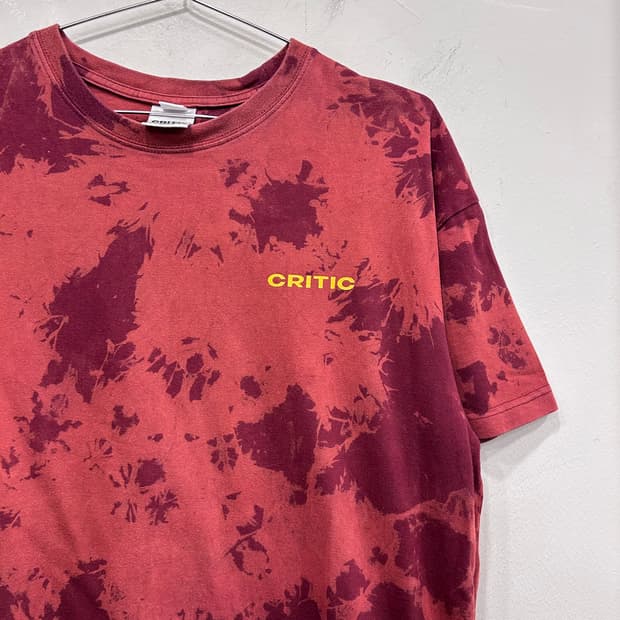 크리틱 타이다이 물나염 코튼 반팔티