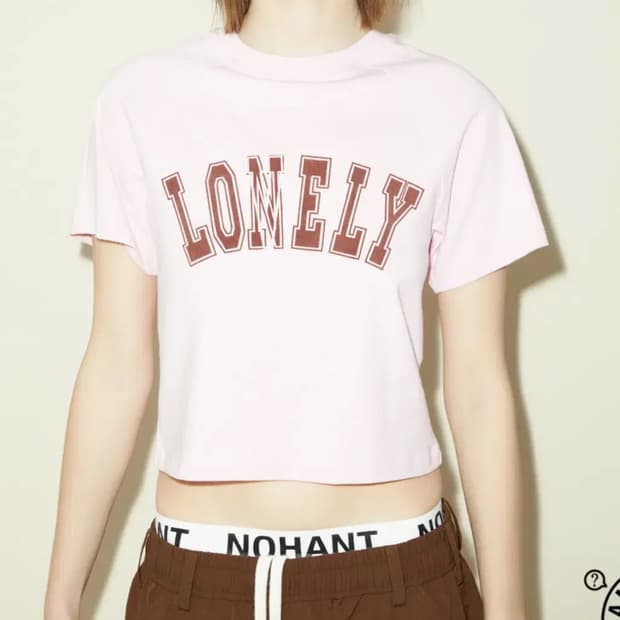 노앙 크롭 티셔츠