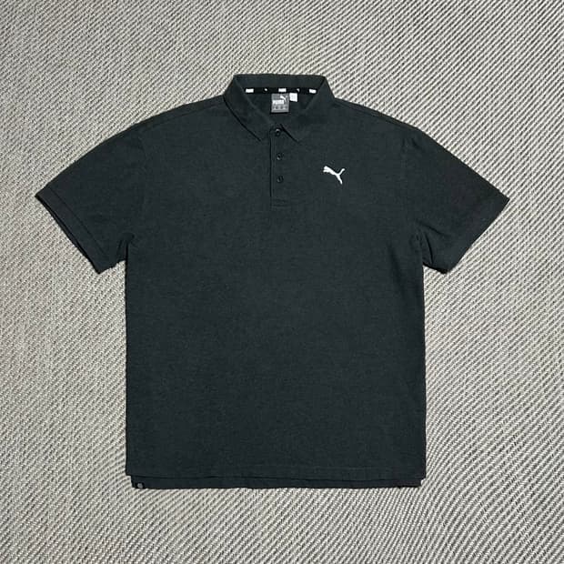 [2XL] Puma 푸마 다크그레이 코튼 반팔 카라티
